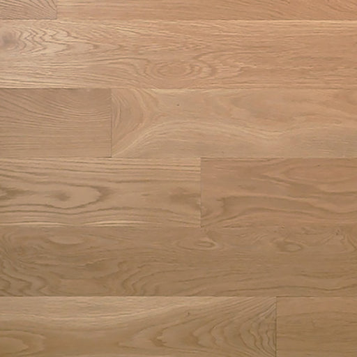 WoodFloorz.Com | 5" White Oak Select & Better hardwood flooring will have very consistent color and grain throughout. Select & Better grade will also be mostly free of imperfections such as knots and minerals streaks and provide an overall clean appearance. Our 3/4" thick unfinished solid wood flooring is precision milled by NWFA standards or better and has a 4 sided tongue and groove for ease of installation.